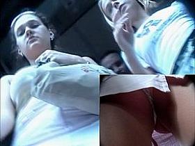 Public upskirt from pro hunter