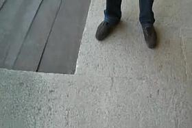 transparent dressand people looking piercing