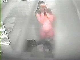 Large Boobs Voyeur Shower