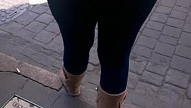 Culito delicioso en leggins