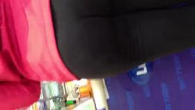 GREAT teen ass in tight black sweats