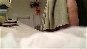 Shaved blonde in shower 01