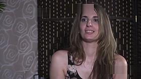 Slave caned by mistress in public