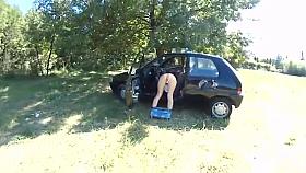 Wife fondled in a field