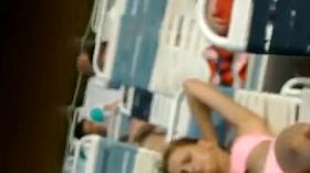 Peeping on hot teens by the pool