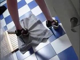 Nice voyeur view of girl undressing before her shower