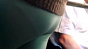 cameltoe licras azul claro