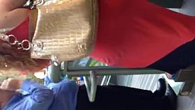 Nice big booty white ass Milf showing thong