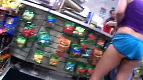 Gazoo cheeks in blue shorts