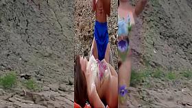 Girls on the Beach with Hairy Pussy. Part 1