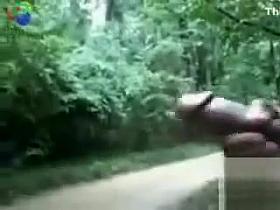 Cumming in public as a woman watches me jerk off