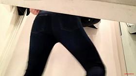 Dressing Room Series: Hot Golden-Haired Legal Age Teenager