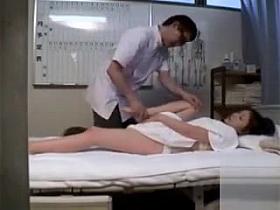 Pale Japanese client gets a very special kind of therapy