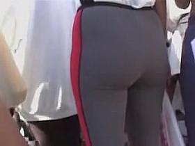 Spying candid butts in sexy cloths in the street crowd 04a