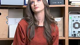 Tattoed shoplyfter teen gets spreadeagle fuck penetrating her pussy!