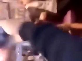 Desperate lady exposes her twat in the train