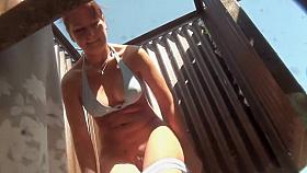 Spying beach sex from afar