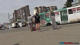 Look up her little darksome suit