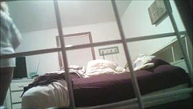 REAL Hidden Cam! Kasey in her cute panties changing pants!