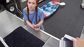 Redhead pawnee riding broker for extra money