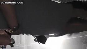 Nice ass in tight see through dress