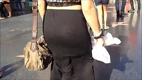 See-thru black dress