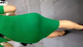 Nice ass in tight dress