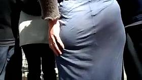 Street voyeur filmed a sexy bitch with nice butt