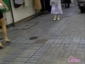 Interesting public sharking scene of some vivacious little angel