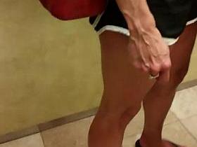 Beautiful long legged MILF FaceShot