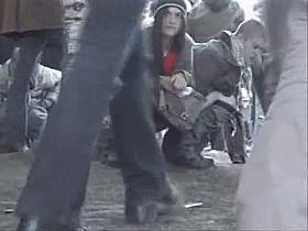 Amazing pissing babes are filmed in bathroom