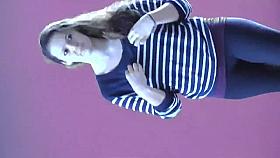 cheerleader teens dance candid