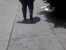 Big booty walking