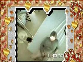 NOT My mum masturbates in cabinet doctor of dad. Hidden cam