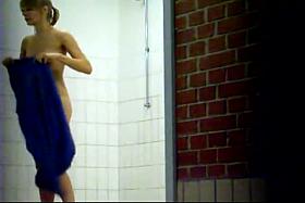 Amazingly beautiful babes are taking shower in the public