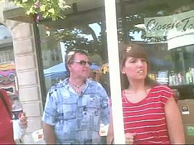 She Bent Down Right Over My Shoecam - Nice Ass!