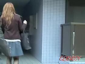 Wicked street sharking with innocent little slapper being really surprised