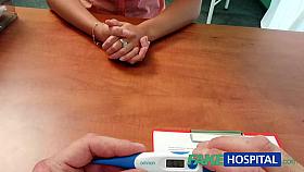 Married wife with fertility problem has fur pie examined and drilled by the doctor