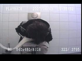 Hottie pissing nicely on autobahn toilet