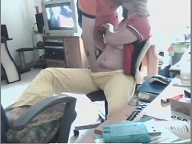 Voyeur sex video shows a horny couple humping