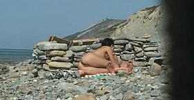 Beach blow job and fuck hidden cam