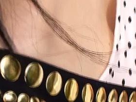 Asian downblouse video features an Asian chick with perky tits.