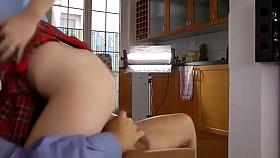 cute girl with nice eyes gets pounded