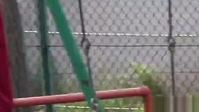 Fetish asian hos peeing on clothes