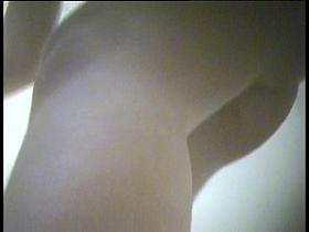 Amateur beauty shows her tits and cunt nude on spy cam