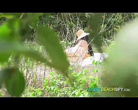 Masturbating on a public beach