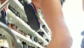 Tabitha pussy slip and trying on shoes for me