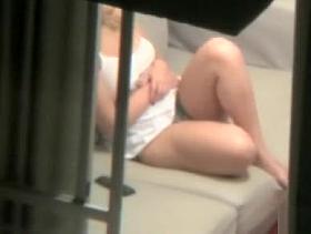 Neighbor watching television