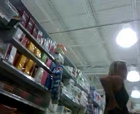 Purple panty upskirt