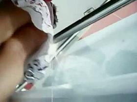 Amateur slut upskirt ass in public